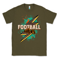 Army Green Football vibes Classic Tee - NancyCooperArtShop