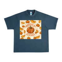 Midnight Navy pumpkin spice fall leaves Urban Heavy Tee - TumblerDesignByShophia