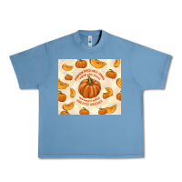 Pebble Blue pumpkin spice fall leaves Urban Heavy Tee - TumblerDesignByShophia