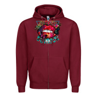 Burgundy hot mom summer Zipper Hoodie - CowhideDigitalArt
