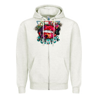 Oatmeal Heather hot mom summer Zipper Hoodie - CowhideDigitalArt