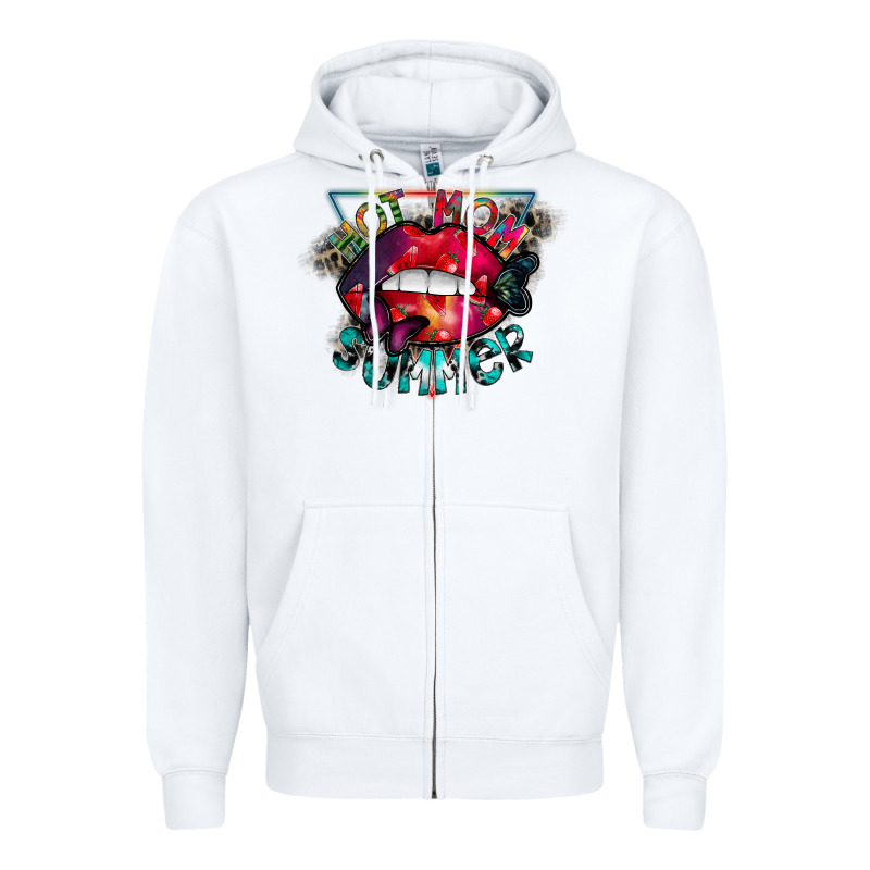 Hot Mom Summer Zipper Hoodie by CowhideDigitalArt | Teevron