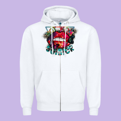 Hot Mom Summer Zipper Hoodie Designed By Cowhidedigitalart