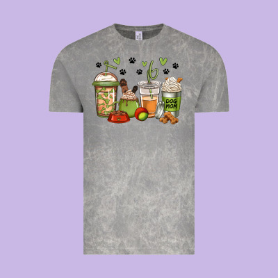 Dog Mom Coffee Vintage Tee Designed By Jasminsmagicworld