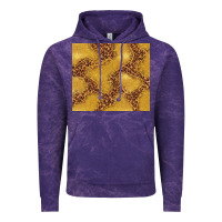 Cloud Purple gold glitter with leopard pattern Vintage Hoodie - TumblerDesignByShophia