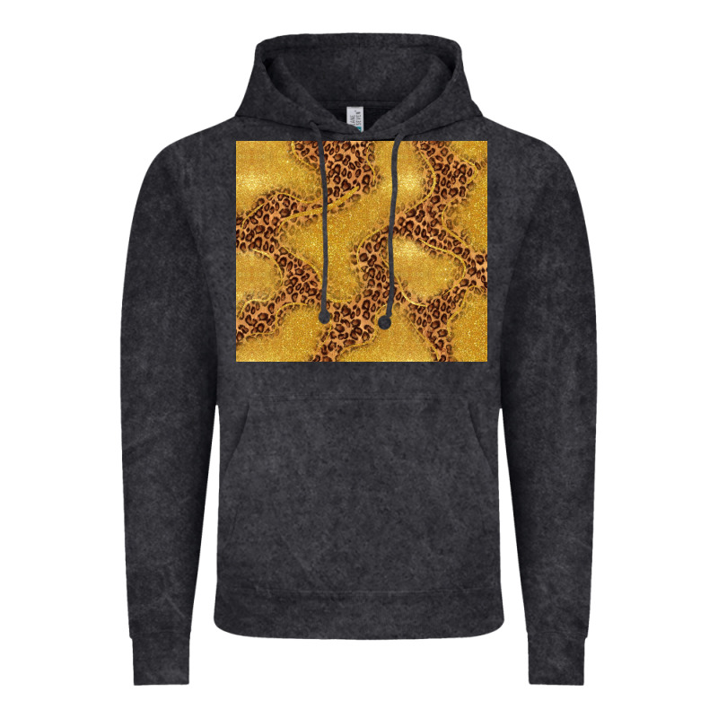 Gold Glitter With Leopard Pattern Vintage Hoodie by TumblerDesignByShophia | Teevron