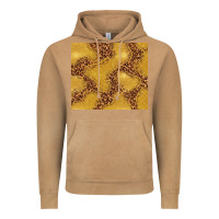 Vintage Camel gold glitter with leopard pattern Vintage Hoodie - TumblerDesignByShophia
