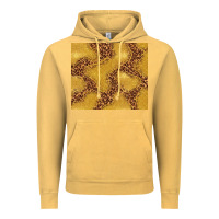 Vintage Mustard gold glitter with leopard pattern Vintage Hoodie - TumblerDesignByShophia