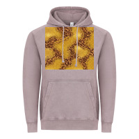 Vintage Zinc gold glitter with leopard pattern Vintage Hoodie - TumblerDesignByShophia