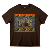Chocolate Brown Western Dad The Great Hunter Heavy Core Tee - LillyAllenDesigns