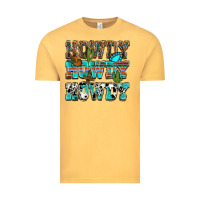 Vintage Mustard Western Howdy Howdy Howdy Vintage Tee - HowdyJamesFarm