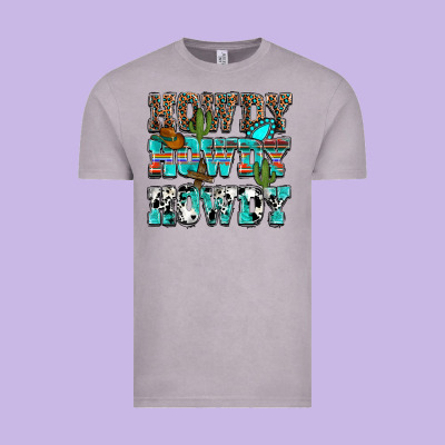 Western Howdy Howdy Howdy Vintage Tee Designed By Howdyjamesfarm