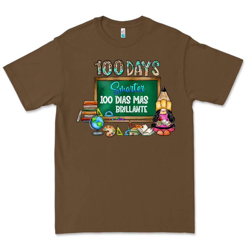 100 Days Smarter 100 Dias Mas Brillante Premium Tee by SublimationCraftShop | Teevron