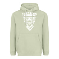 Matcha American Fighter 3 Heavyweight Hoodie - lanVoArt