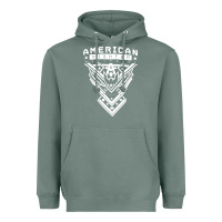 Sage American Fighter 3 Heavyweight Hoodie - lanVoArt