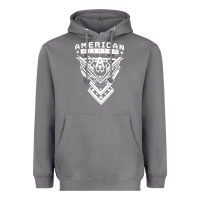 Storm American Fighter 3 Heavyweight Hoodie - lanVoArt
