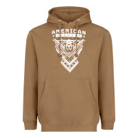 Toasted Coconut American Fighter 3 Heavyweight Hoodie - lanVoArt
