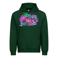 Forest Green halloween boo with cancer ribbon Urban Hoodie - AdoDesignShop