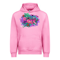Fuchsia Pink halloween boo with cancer ribbon Urban Hoodie - AdoDesignShop