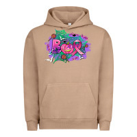 Pigment Burro halloween boo with cancer ribbon Urban Hoodie - AdoDesignShop