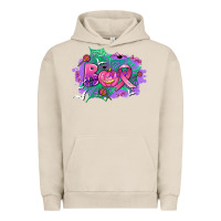 Pigment French Oak halloween boo with cancer ribbon Urban Hoodie - AdoDesignShop