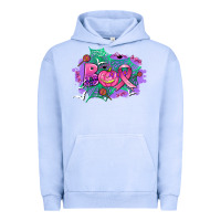 Pigment Grape Ice halloween boo with cancer ribbon Urban Hoodie - AdoDesignShop