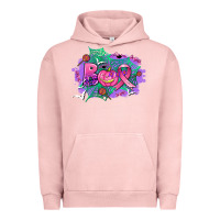 Pigment Salmon halloween boo with cancer ribbon Urban Hoodie - AdoDesignShop