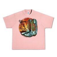 Salmon Blame It All On My Roots Urban Heavy Tee - JahusDesignShop