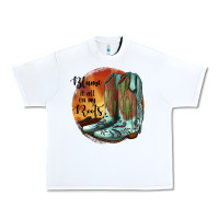 White Blame It All On My Roots Urban Heavy Tee - JahusDesignShop