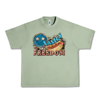 Oil Green Tastes like freedom 4th of july Urban Heavy Tee - HowdyJamesFarm