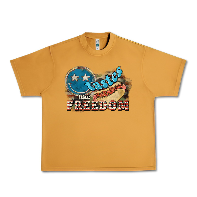 Tastes Like Freedom 4th Of July Urban Heavy Tee by HowdyJamesFarm | Teevron