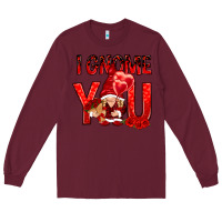 Burgundy I gnome you with roses Valentine's Day Long Sleeve Tee - HowdyJamesFarm