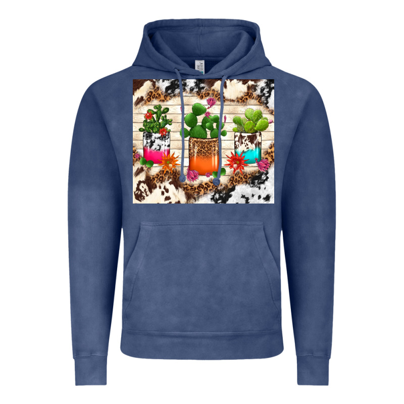 Cowhide Succulent Vintage Hoodie by TumblerDesignByShophia | Teevron