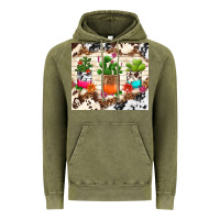 Vintage Olive cowhide succulent Vintage Hoodie - TumblerDesignByShophia