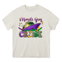 Cream mardi gras cruise celebration Heavy Core Tee - LillyAllenDesigns