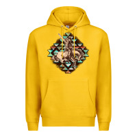 Lemon Aztec symbol rodeo Premium Hoodie - FaDigitalArtStudio