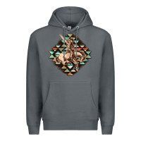 Rock Aztec symbol rodeo Premium Hoodie - FaDigitalArtStudio