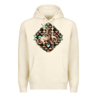 Sandshell Aztec symbol rodeo Premium Hoodie - FaDigitalArtStudio