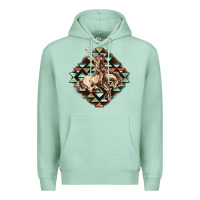 Seafoam Aztec symbol rodeo Premium Hoodie - FaDigitalArtStudio