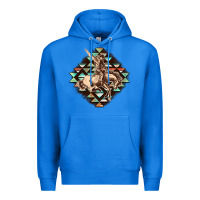 True Royal Aztec symbol rodeo Premium Hoodie - FaDigitalArtStudio
