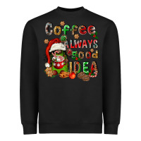 Black coffee is always a good idea Heavyweight Sweatshirt - FaDigitalArtStudio
