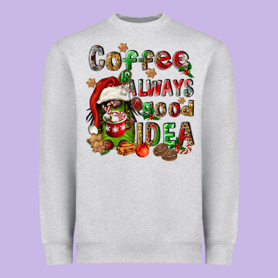 Coffee Is Always A Good Idea Heavyweight Sweatshirt Designed By Fadigitalartstudio