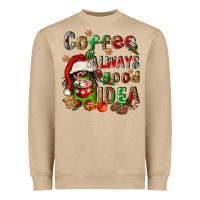 Mushroom coffee is always a good idea Heavyweight Sweatshirt - FaDigitalArtStudio