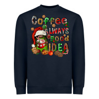Navy coffee is always a good idea Heavyweight Sweatshirt - FaDigitalArtStudio
