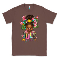 Chestnut July Girl Afro Woman Summer Classic Tee - texasbilliewilder
