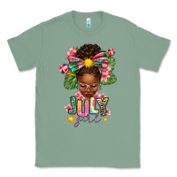 Sage July Girl Afro Woman Summer Classic Tee - texasbilliewilder