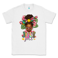 White July Girl Afro Woman Summer Classic Tee - texasbilliewilder
