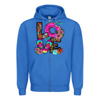 True Royal Love Summer Zipper Hoodie - CowhideDigitalArt