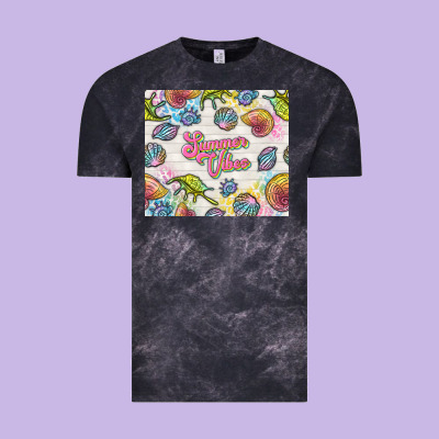 Summer Vibes With Sea Shells Vintage Tee Designed By Tumblerdesignbyshophia