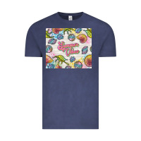Vintage Denim summer vibes with sea shells Vintage Tee - TumblerDesignByShophia